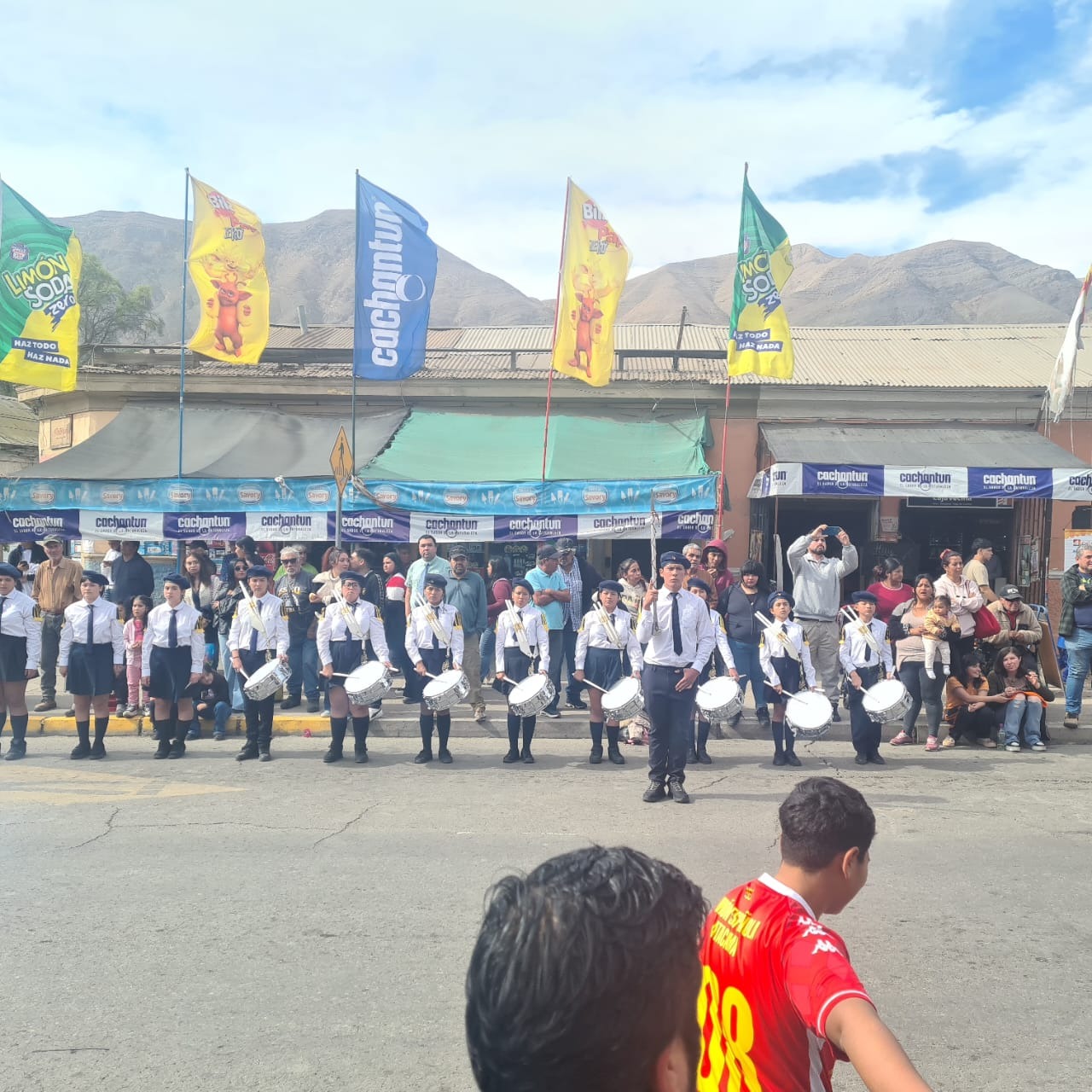 Banda Escolar actual durante desfile de conmemoración de las Glorias Navales