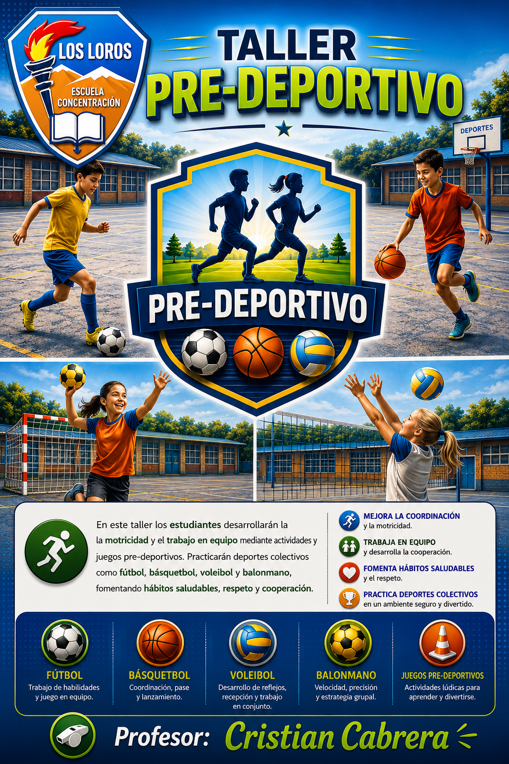 Taller Pre Deportivo - Profesor Cristian Cabrera